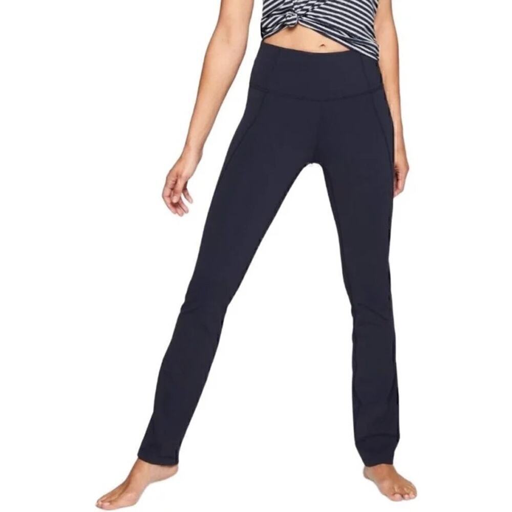 Athleta Straight Leg Powervita Yoga Pant in Navy Size Small